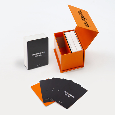 Cartões de Conversação Personalizados Esta Noite Começando Chat Impresso Festa Divertida Cartão de Perguntas Conversa Jogo de Cartas Com Amigos