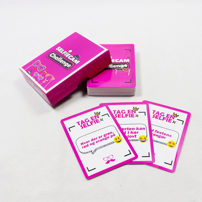Jogo de cartas de papel personalizado Impressão de jogos de cartas de jogos de perguntas de festas para adultos