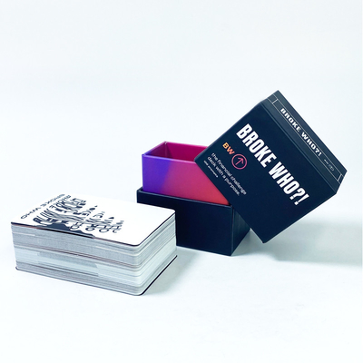 Família Casal Desafio Financeiro Jogo de Cartas Personalizado Mogul Blank Jogo de Cartas Bebidas