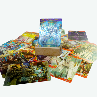 Impressão de personagem de desenho animado clássico Poke Booster Mon Cartão de jogo com textura de superfície de acabamento de arte AI