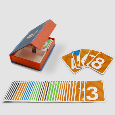Entretenimento Amigo da família Jogando jogo de cartas de perguntas com cores personalizadas e caixa de livros Língua árabe Jogo de cartas divertidas