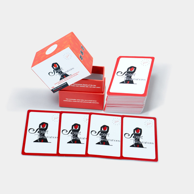 Interativo Conversação Casal jogo de cartas de namoro com acabamento de superfície de barniz de cor personalizada