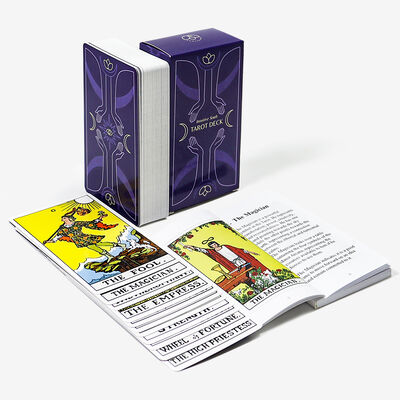 Cartas de Tarot de Madeira com Tamanho Personalizado e Impressão em Cores CMYK para Entretenimento Personalizado