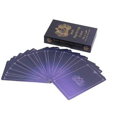 Tamanho personalizado Folha de ouro Cartões de Tarô impressíveis ecológicos com design personalizado