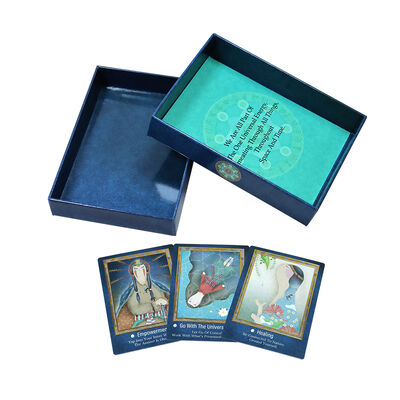 Cartas de Tarot com Design Personalizado com Impressão Offset CMYK 4 Cores e Livro de Guias Incluído