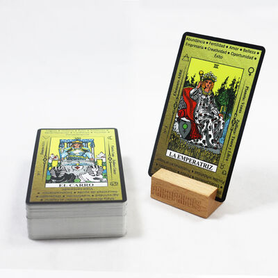 Tamanho personalizado Folha de Ouro Cartões de Tarô Impressíveis Eco-Amigáveis com Impressão Personalizada