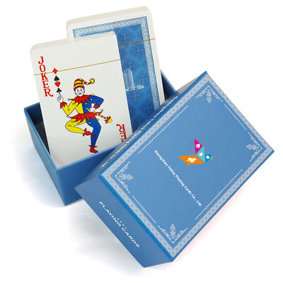 Cartões de jogo portáteis duráveis personalizados para entretenimento com logotipos e caixa personalizados