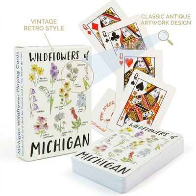 Coleção de cartas de jogo personalizadas de estilo retro vintage com design de arte clássica e papel premium