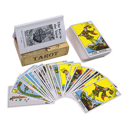 Fábrica Impressa Feiticeira Tarot Oráculo Cartão Guia Custom Clássico 78 Tarot Cartões em estoque Venda Online Cartas De Tarot