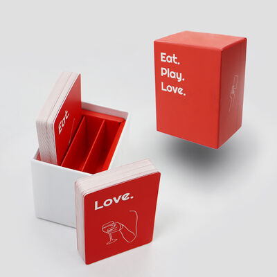 Seu Próprio Projeto Embriagado de Amor Fábrica de Jogos de Cartas Impresso Jogo de Jogos de Cartas Deck de Personalização com Caixa Vermelha e Dobragem