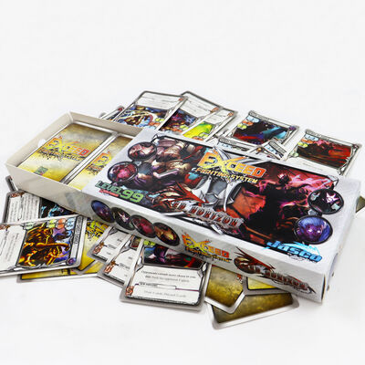 Cartas de jogo para crianças Impressão personalizada com tampa e caixa de base Jogo de cartas personalizado com copos de tiro