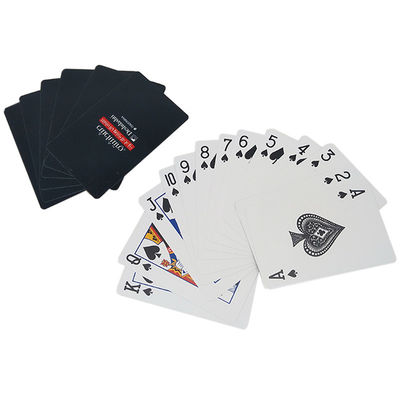 cartões de jogo plásticos do casino de 57x87mm com cópia feita sob encomenda Logo Barcode
