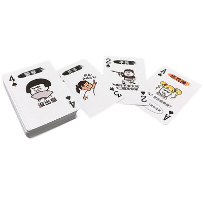 100 cartões de jogo feitos sob encomenda dos moldes, cartões plásticos do pôquer de 63x88mm