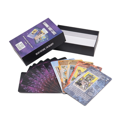 Cartões de Tarô Clássicos Unio Mystica Com Guia Livro Personalizado Impressão de Logotipo Iniciante Anotação Papel de Tarô